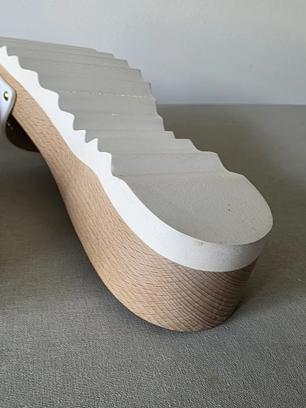 Stella McCartney Elyse Alter Sporty Mat White Platform Slides EU 37 Italy